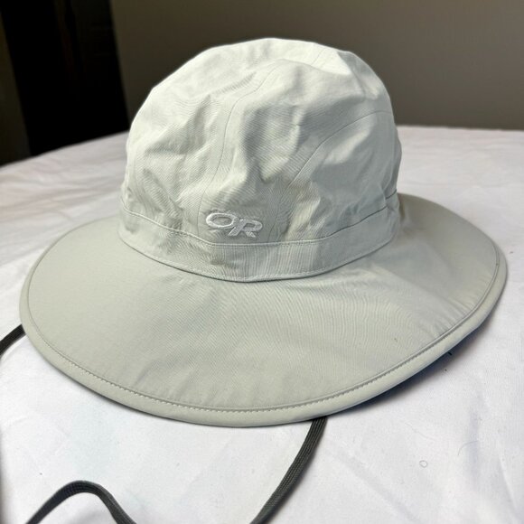 Outdoor Research Gore-Tex Bucket Hat Adult Safari Off-White Sun Protection M - Picture 10 of 12